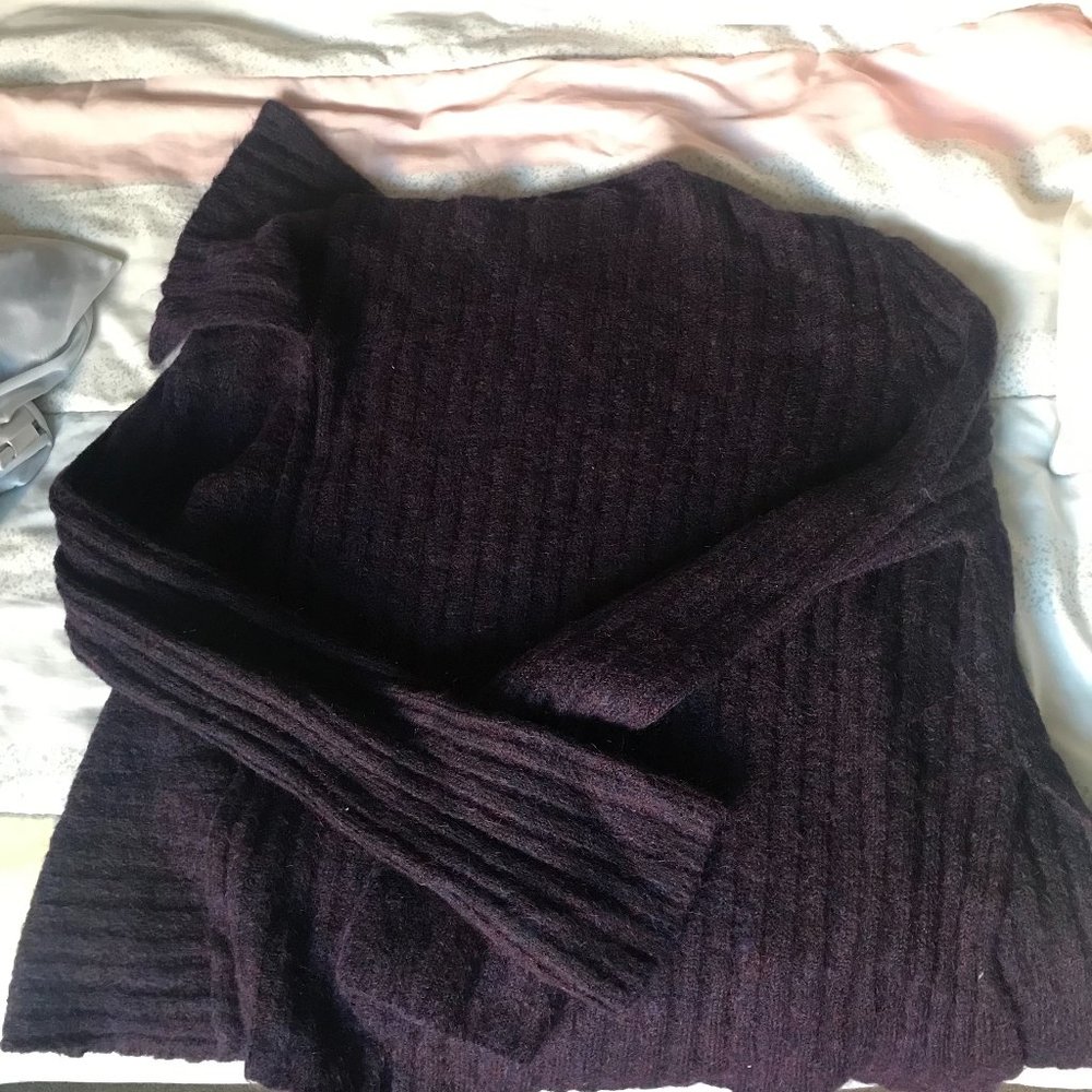 Mohair Sweater Purple Multicolor Sarah Pacini Made in Italy